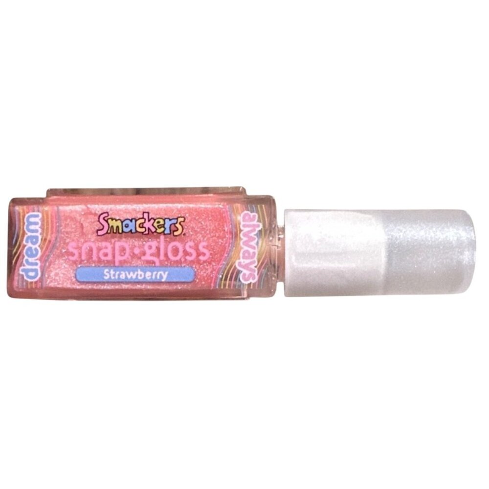 NEW Bubble Font Bonne Bell Lip Smacker STRAWBERRY Snap Lip Gloss Discontinued